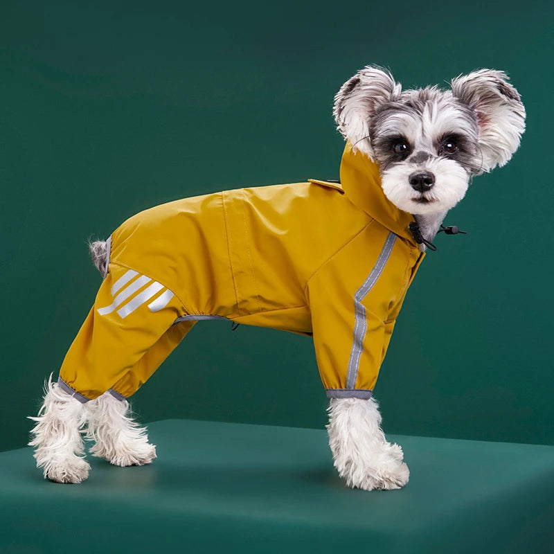 Waterproof Pet Clothes Puppy Raincoat for Small Medium Dogs Cats Hoodies Reflective Shih Tzu Overalls Chihuahua Pug Rain Coats