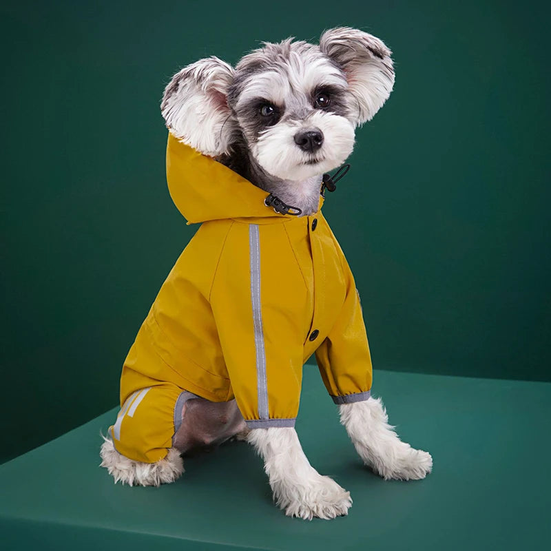 Waterproof Pet Clothes Puppy Raincoat for Small Medium Dogs Cats Hoodies Reflective Shih Tzu Overalls Chihuahua Pug Rain Coats