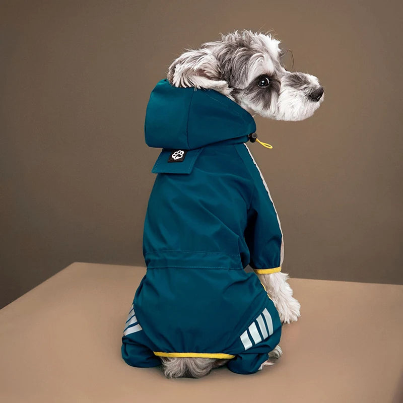 Waterproof Pet Clothes Puppy Raincoat for Small Medium Dogs Cats Hoodies Reflective Shih Tzu Overalls Chihuahua Pug Rain Coats