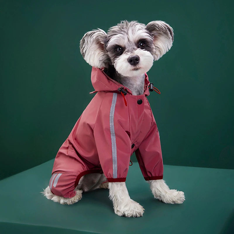 Waterproof Pet Clothes Puppy Raincoat for Small Medium Dogs Cats Hoodies Reflective Shih Tzu Overalls Chihuahua Pug Rain Coats