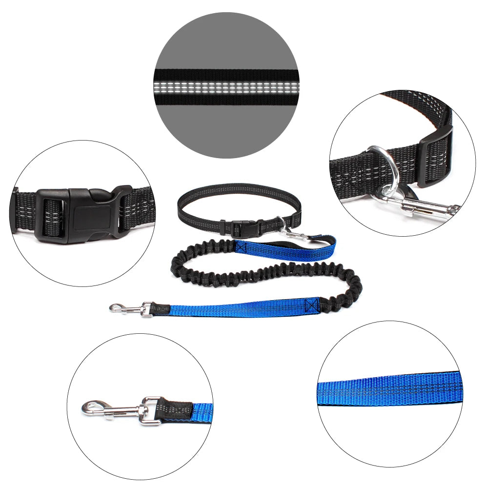 Adjustable Hand Free Dog Leash for Pet Walking Running or Jogging