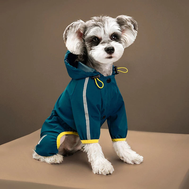 Waterproof Pet Clothes Puppy Raincoat for Small Medium Dogs Cats Hoodies Reflective Shih Tzu Overalls Chihuahua Pug Rain Coats