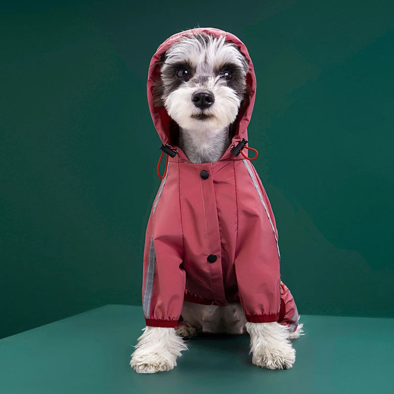 Waterproof Pet Clothes Puppy Raincoat for Small Medium Dogs Cats Hoodies Reflective Shih Tzu Overalls Chihuahua Pug Rain Coats